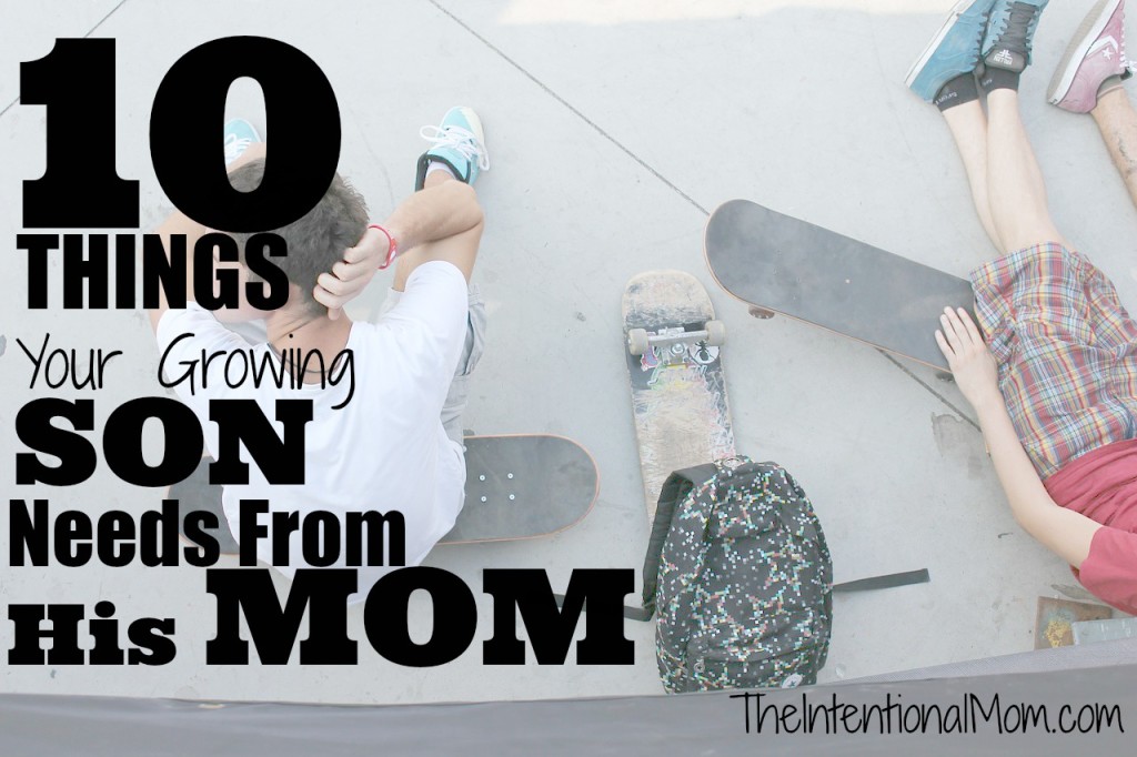 10 things your growing son needs