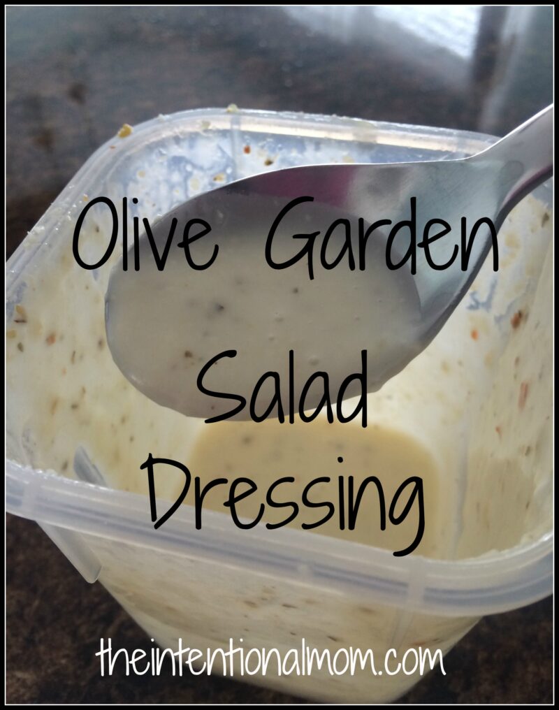 Recipe Olive Garden Salad Dressing The Intentional Mom
