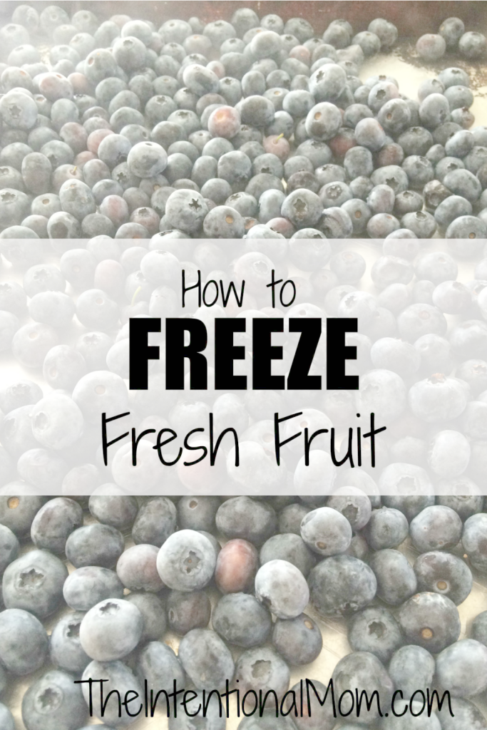 How to Freeze Fresh Fruit The Intentional Mom