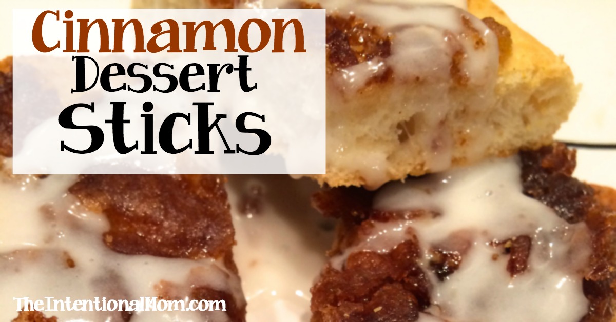 Cinnamon Dessert Sticks (so frugal, easy, & tasty!)