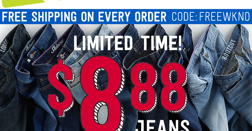 Great Deals at Crazy 8 – Jeans For $8.88!!!