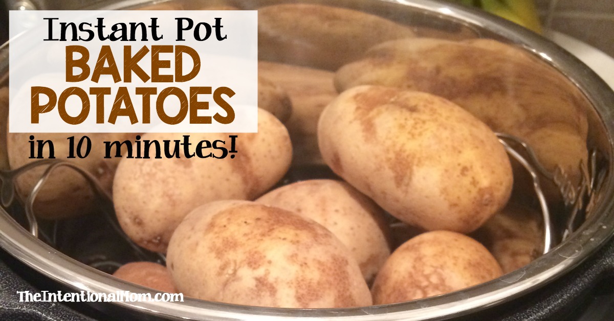Instant Pot Baked Potatoes In 10 Minutes