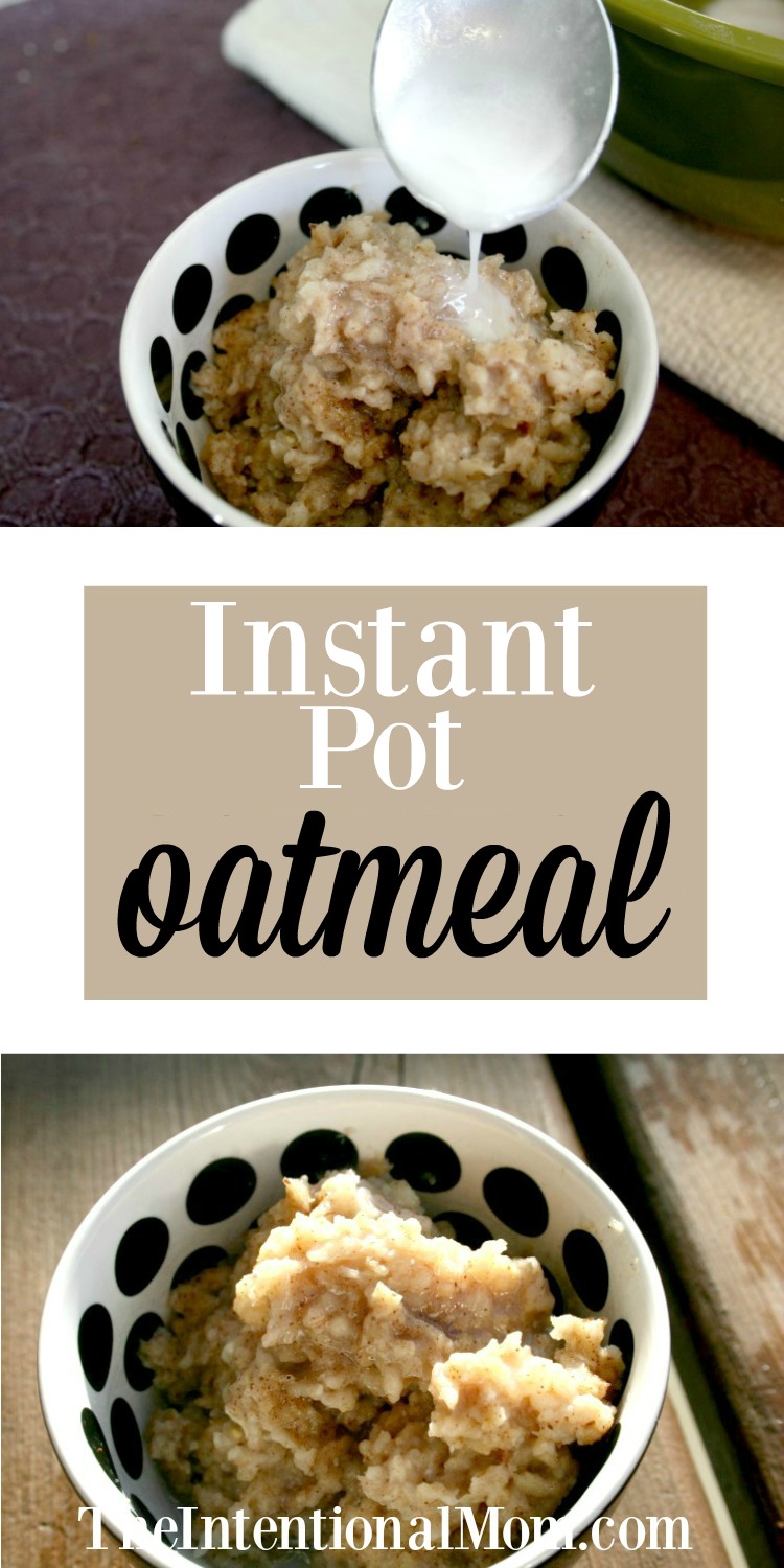 Instant Pot Cinnamon Roll Oatmeal