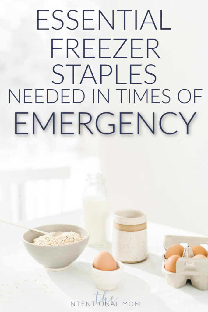 freezer staples you need in emergencies