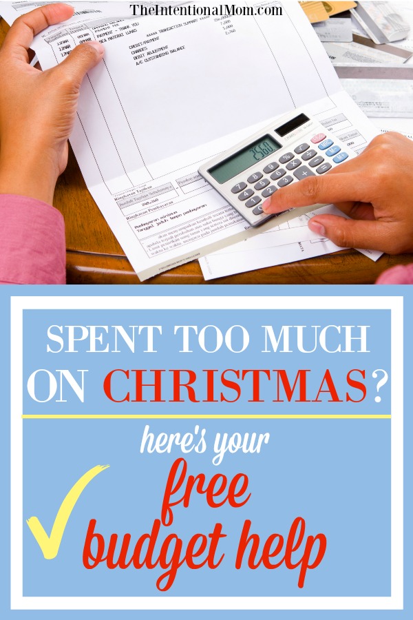 Spent Too Much on Christmas? Here’s Your Free Budget Help