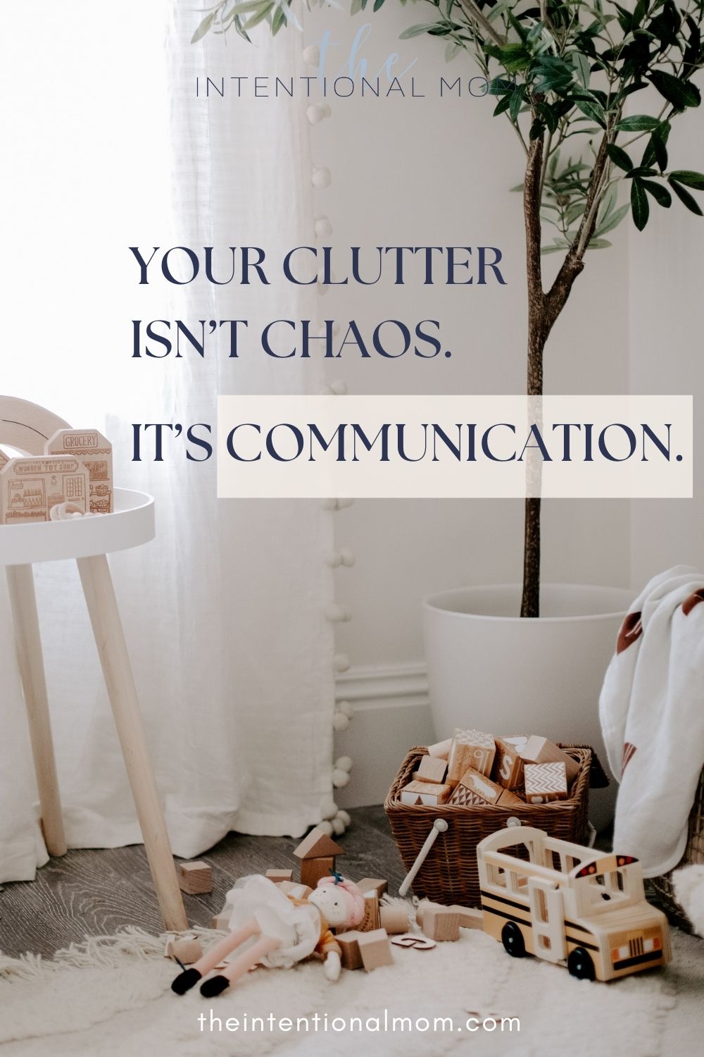 Cluttered surface reflecting everyday overwhelm and a busy season of life